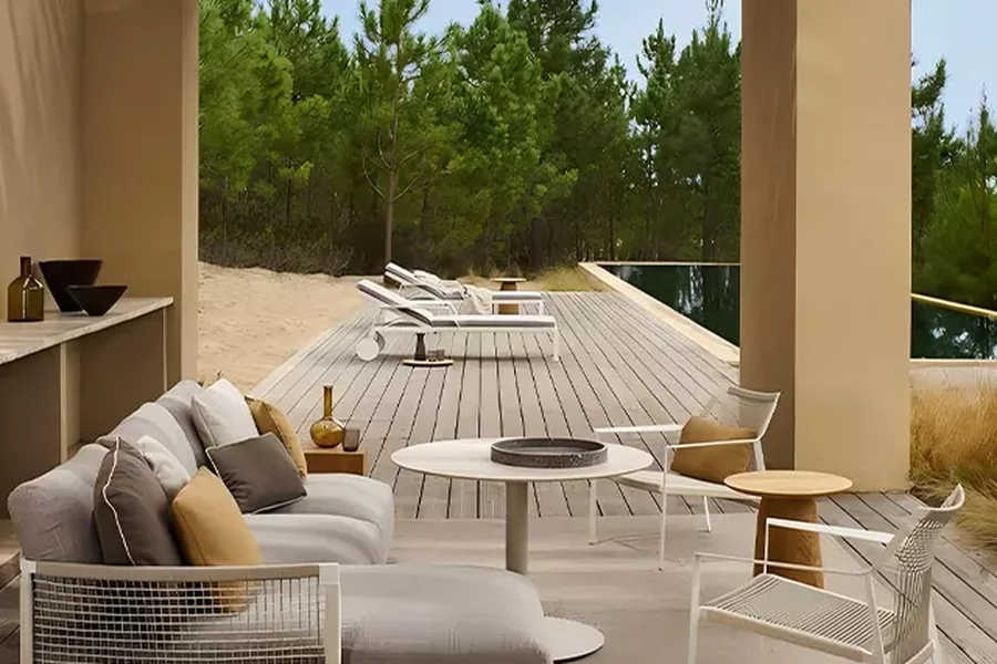 day lounge para resort y terraza premium