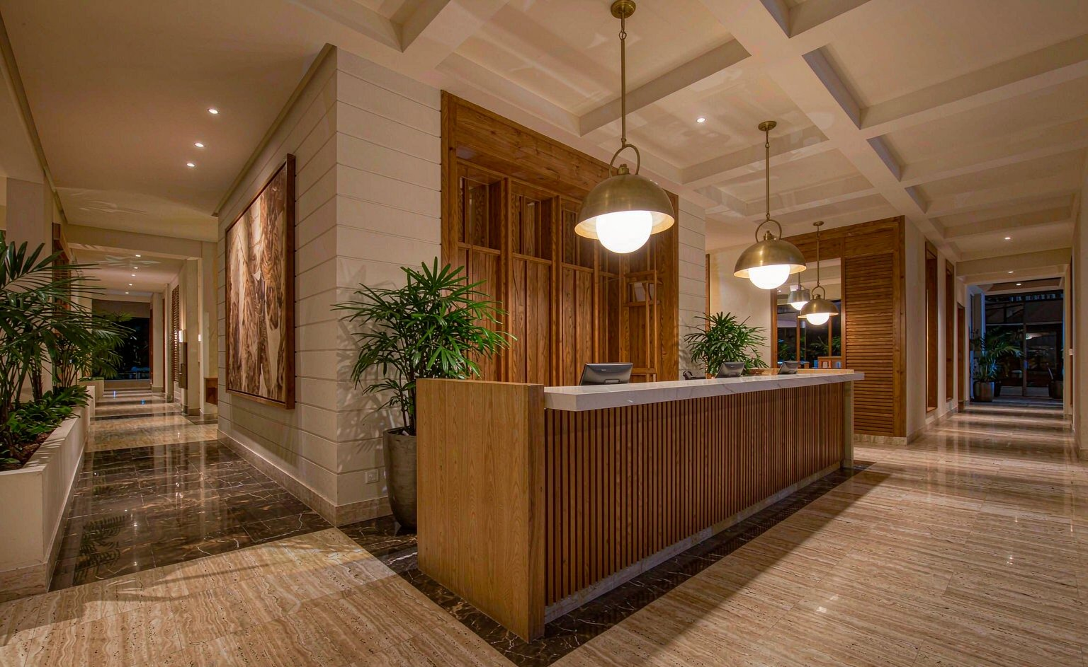 Mobiliario para lobby y recepción de hotel