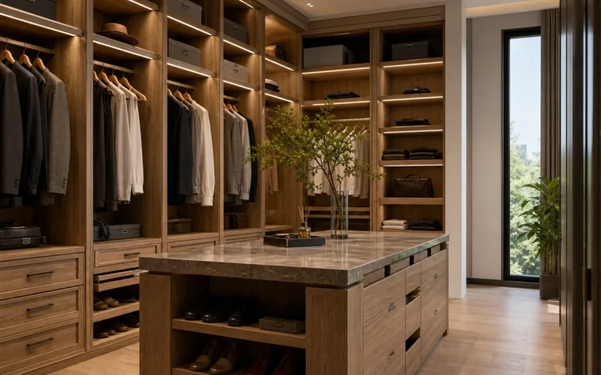 vestidor a medida para residencia premium