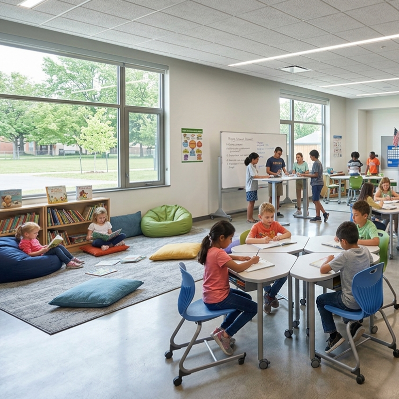 Pupitres Escolares Flexibles K-12 para Aulas Modernas para aulas y proyectos educativos