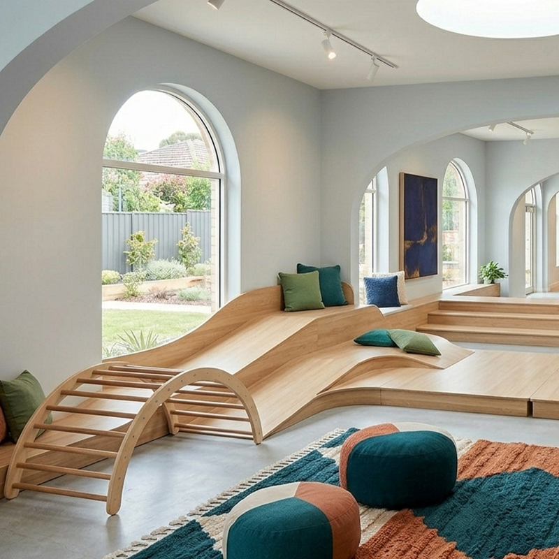 Mobiliario Montessori en Madera para Aulas de Diseño vista 2