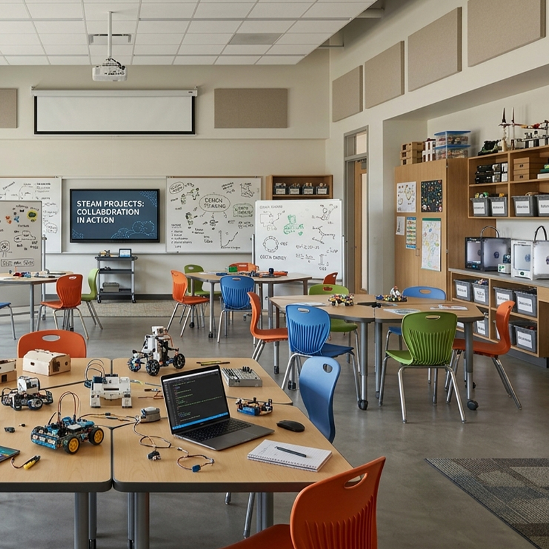 Mobiliario para Laboratorio STEAM de Robótica y Proyectos vista 4