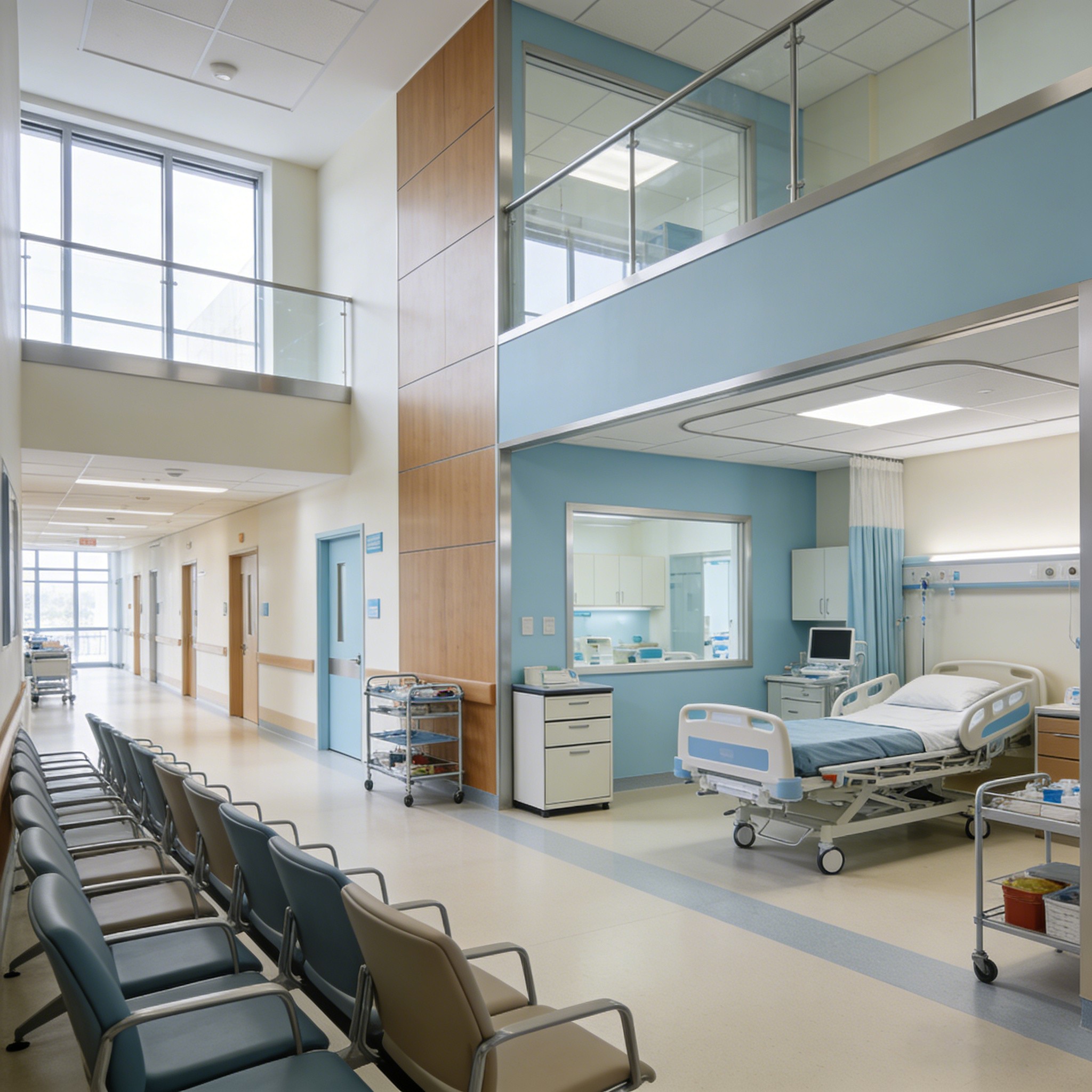 Sillones de Espera Modulares para Área Hospitalaria para hospital y proyectos medicos