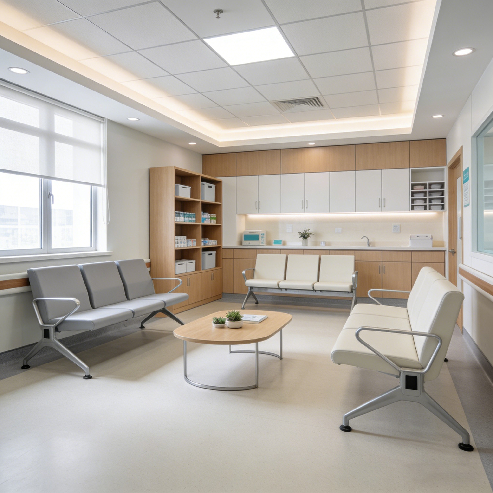 Sillones de Espera Modulares para Área Hospitalaria vista 2