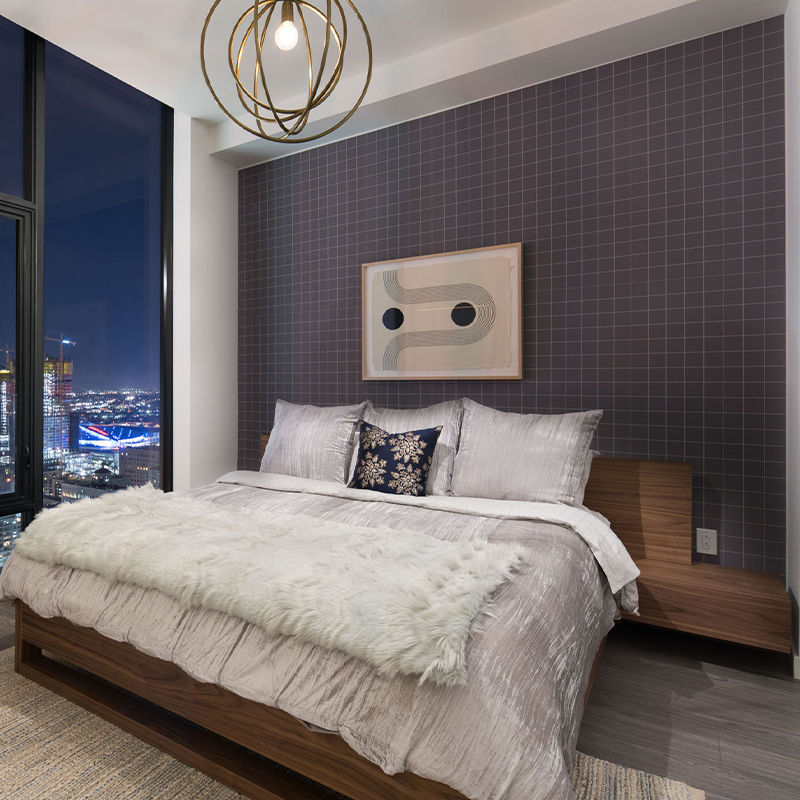Suite Completa de Mobiliario para Apartamento con Madera Natural vista 4