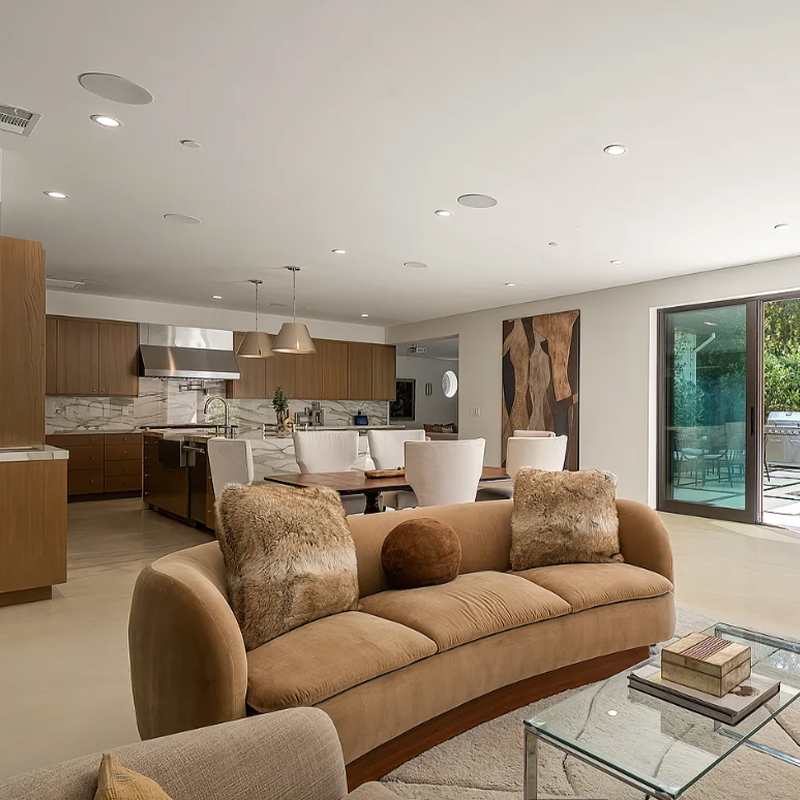 Mobiliario de Salón Premium para Villas con Mármol y Acero vista 2